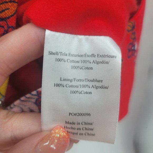 Modcloth Splash Of Inspiration Red Floral Vest 3 Button Women's Size 4X - Picture 7 of 8